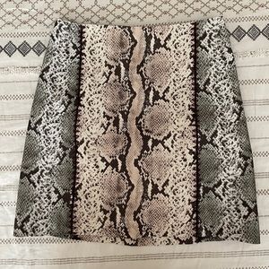Etcetera Snakeskin Skirt